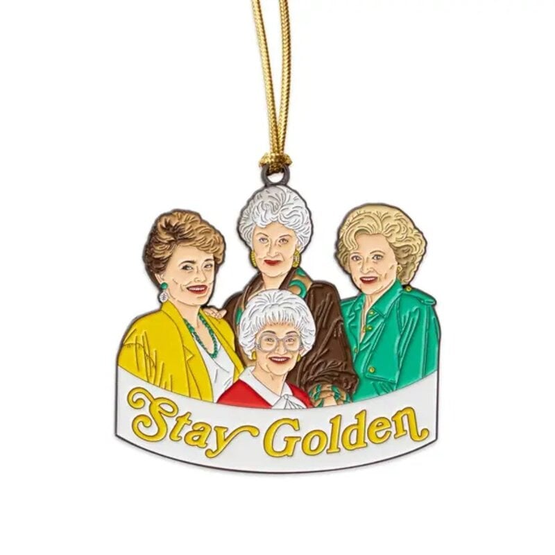 The Found Stay Golden Golden Girls Enamel Ornament