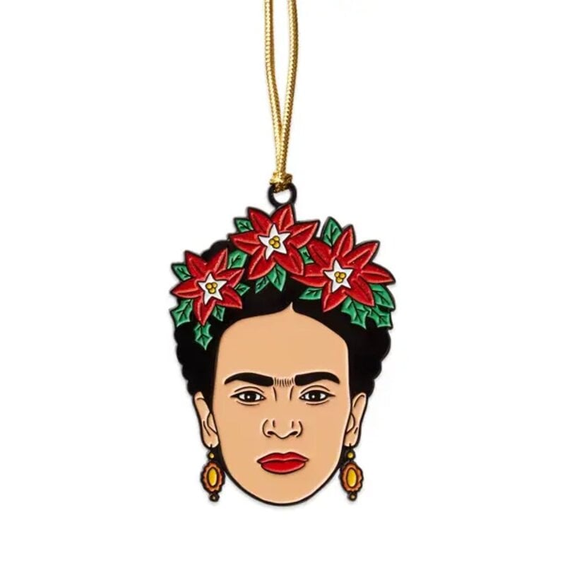 The Found Arista Mexicana Frida Kahlo Enamel Ornament