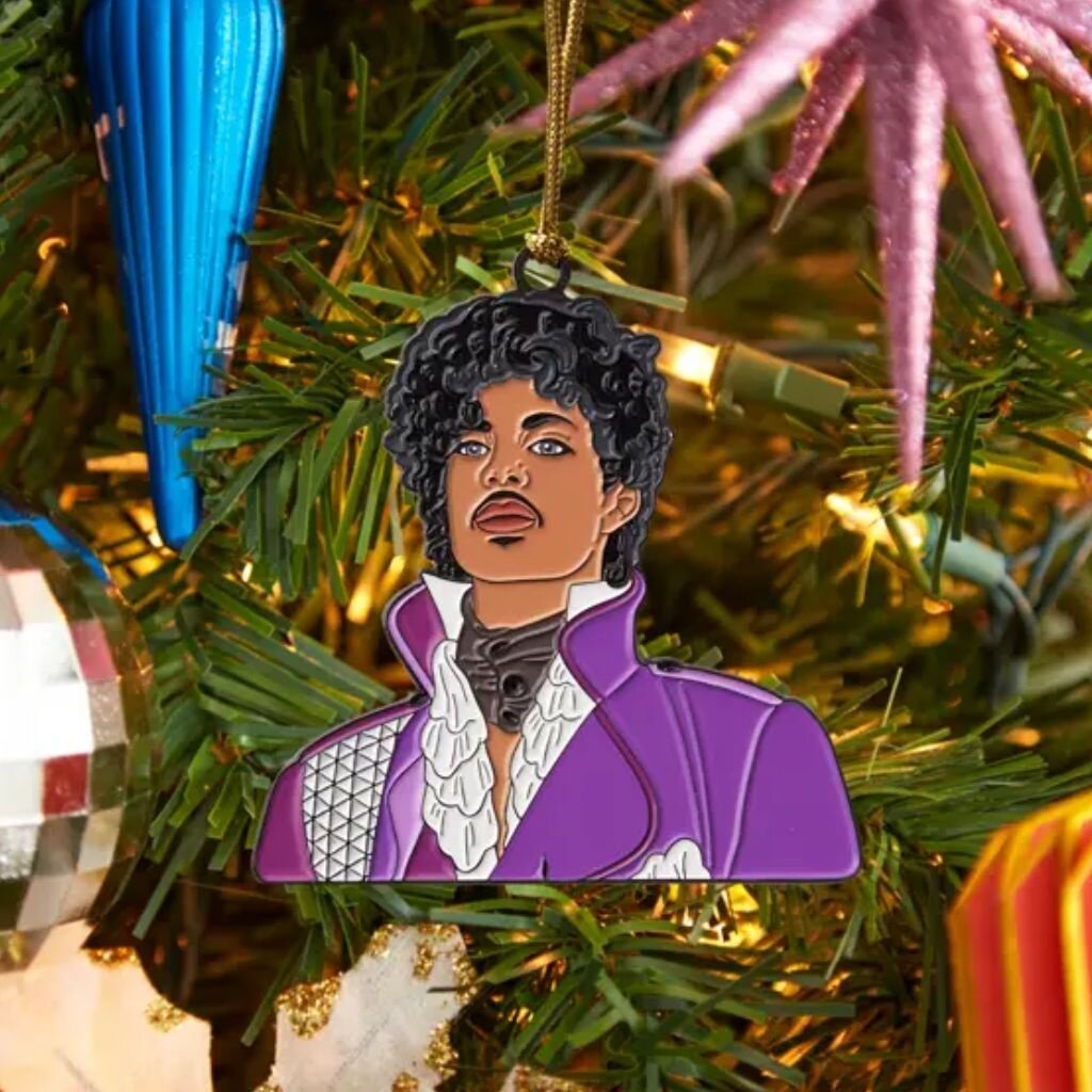 The Found Purple Reign Prince Enamel Ornament