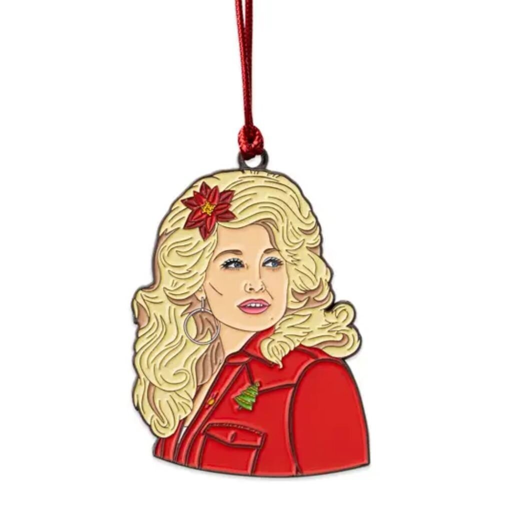 The Found Dolly Parton Enamel Ornament