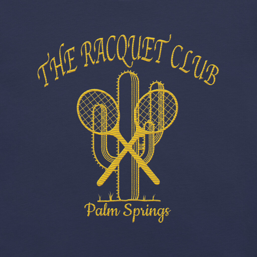 Peepa's Racquet Club 2.0 Blue Embroidered Unisexy Tee