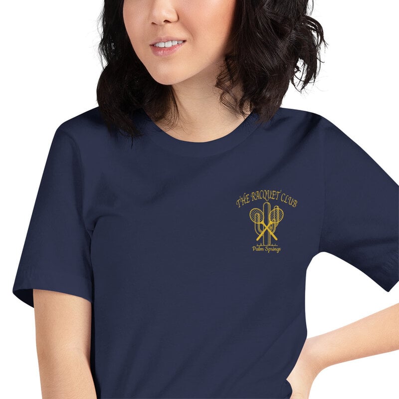 Peepa's Racquet Club 2.0 Blue Embroidered Unisexy Tee