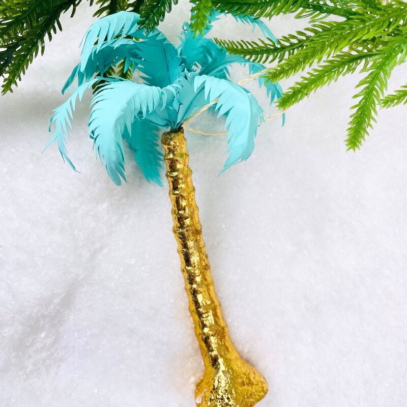 Cody Foster Gilded Palm Tree Ornament