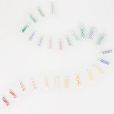 MeriMeri Rainbow Striped Mini Candles