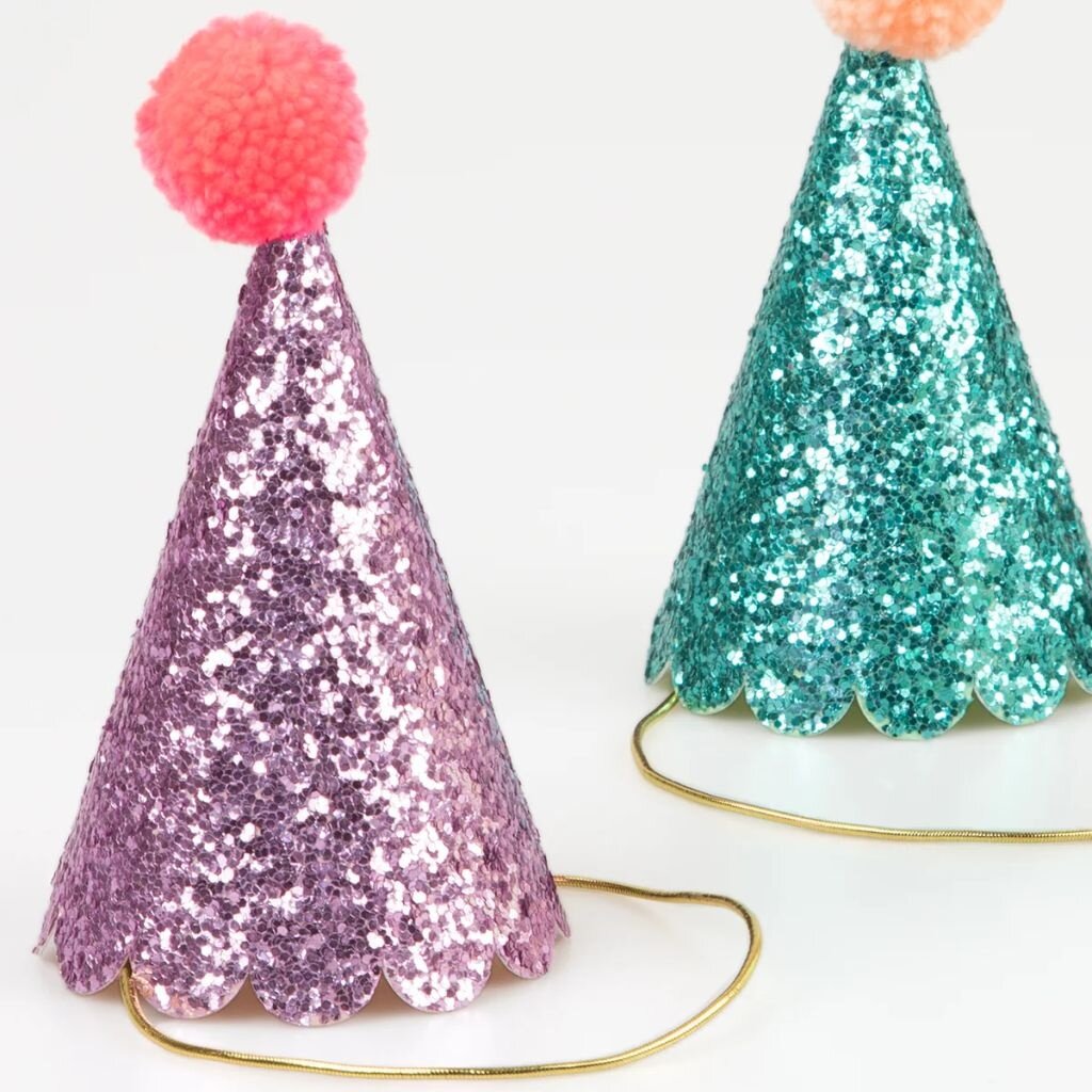 MeriMeri Glitter Mini Party Hats