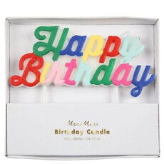 MeriMeri Multicolor Happy Birthday Candle