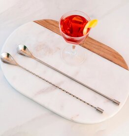 A Bar Above Bar Spoon Combo Set of 2 - Silver