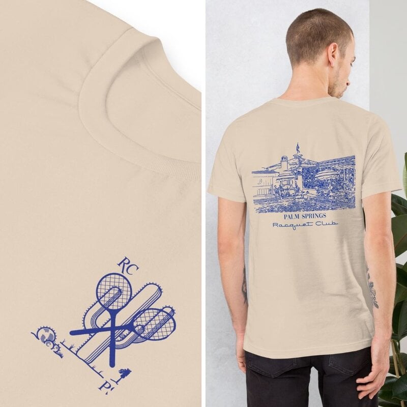 Peepa's Palm Springs Racquet Club Poolside Graphic Tee