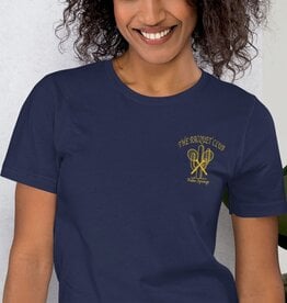 Peepa's Racquet Club Navy Embroidered Unisex Tee