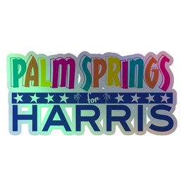 Peepa's Palm Springs For Harris Sticker