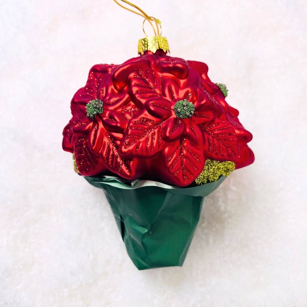 Cody Foster Grocery Store Poinsettia Ornament