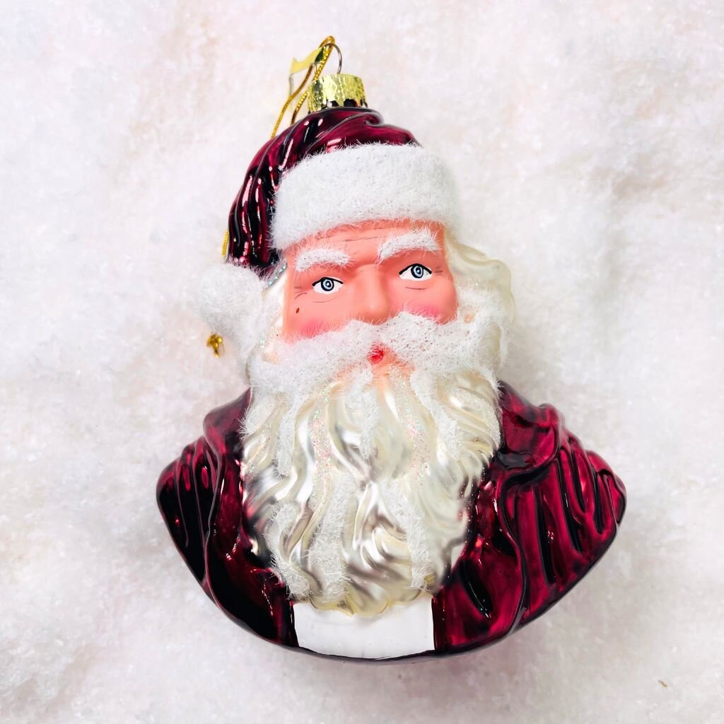 Cody Foster Santa Blow Mold Ornament