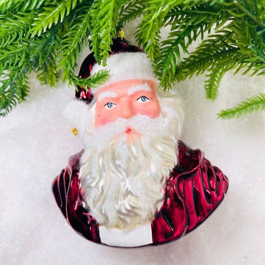 Cody Foster Santa Blow Mold Ornament