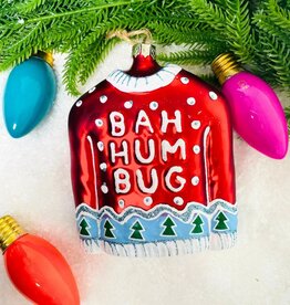 Cody Foster Red Humbug Sweater Ornament