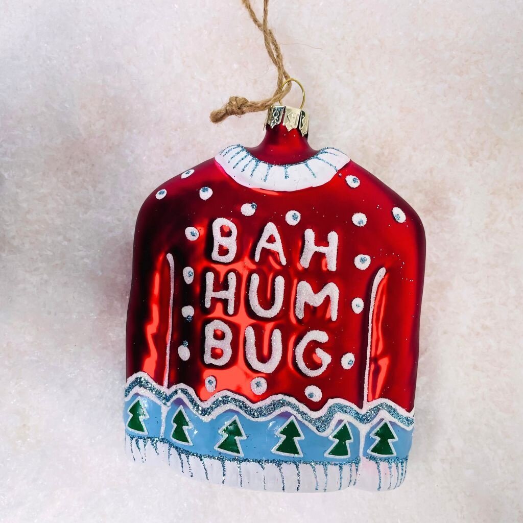 Cody Foster Red Humbug Sweater Ornament