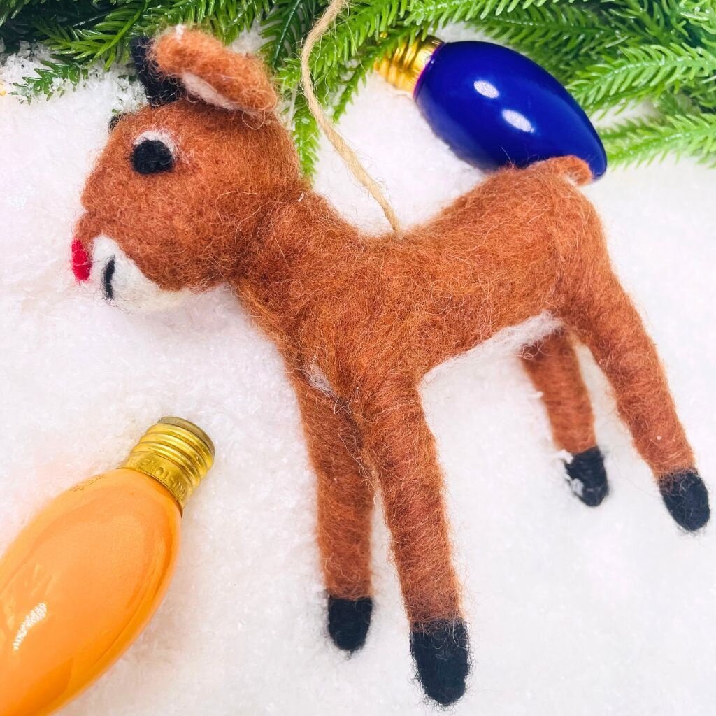 Cody Foster Rudolph Felt Fabric Ornament