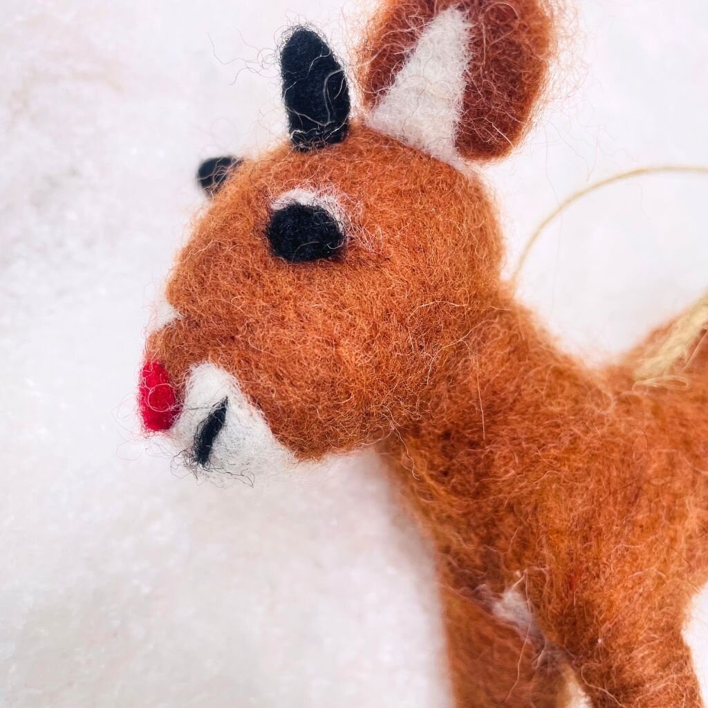 Cody Foster Rudolph Felt Fabric Ornament