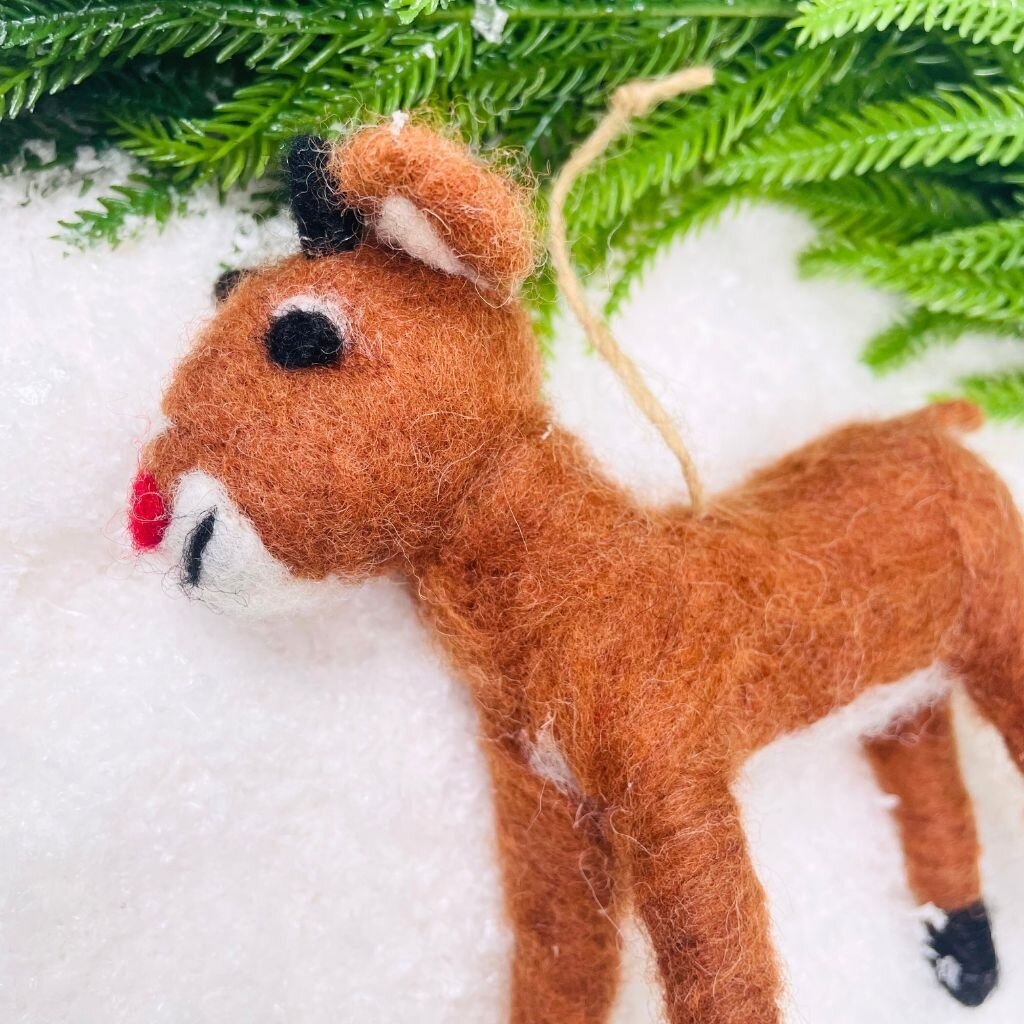 Cody Foster Rudolph Felt Fabric Ornament