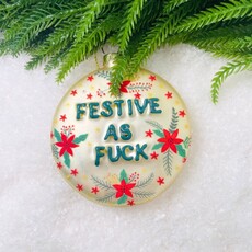 Cody Foster Festive as Fuck Poinsettia Ornament