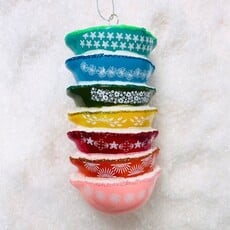 Cody Foster Stacked Rainbow Mixing Bowls Ornament