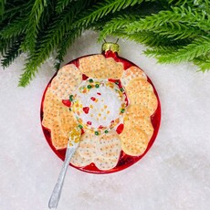 Cody Foster Holiday Cheeseball Plate Ornament