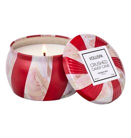 Voluspa Crushed Candy Cane 4oz Tin Candle