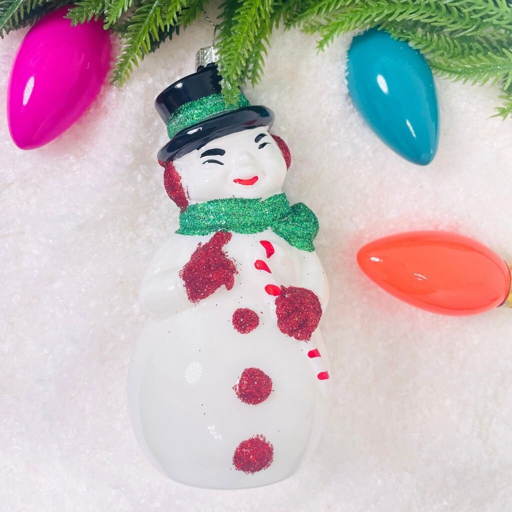 Cody Foster Snowman Blow Mold Ornament