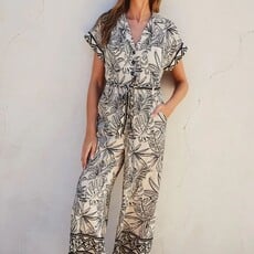 Dress Forum Collared Button Front Jumpsuit