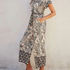 Dress Forum Collared Button Front Jumpsuit