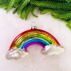 Cody Foster Rainbow And White Clouds Ornament