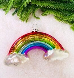 Cody Foster Rainbow And White Clouds Ornament