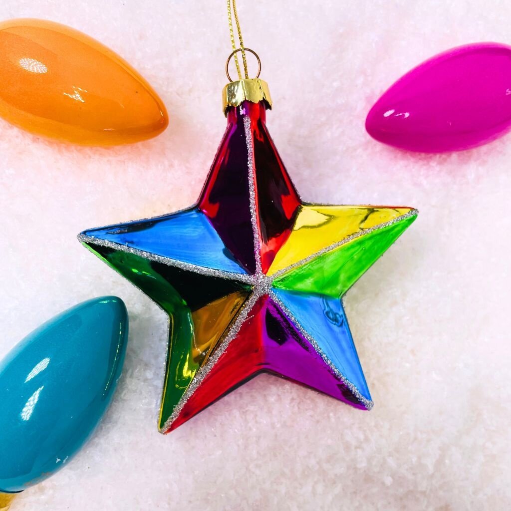 180 Degrees Spectrum Star Ornament