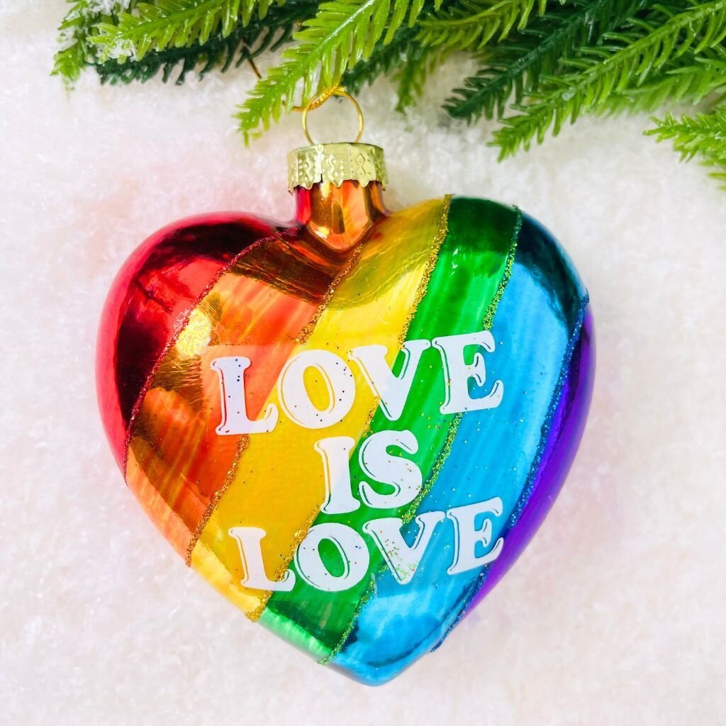 Cody Foster Love Is Love Heart Ornament