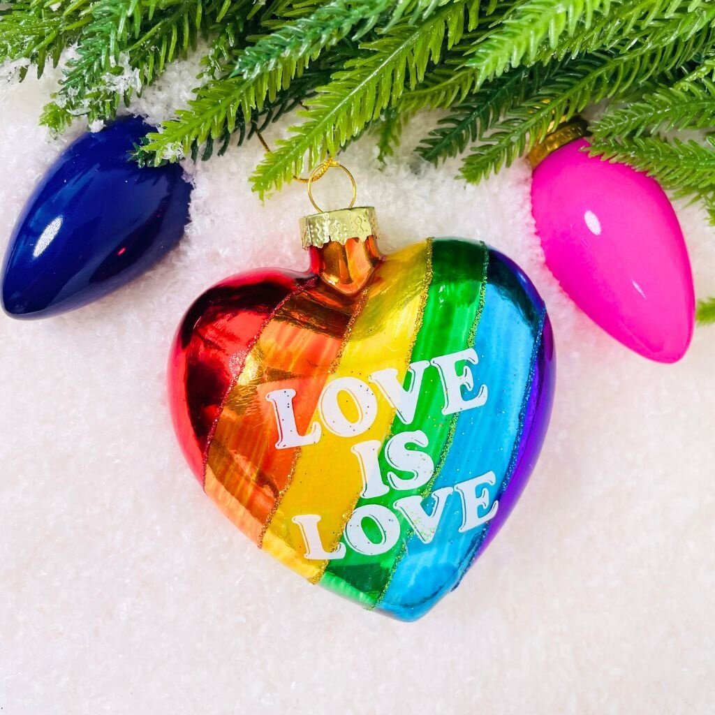 Cody Foster Love Is Love Heart Ornament