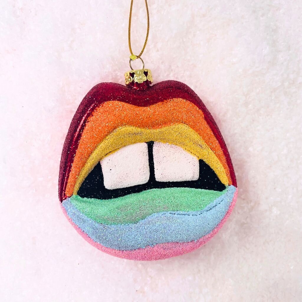 Cody Foster Spectrum Lips Ornament