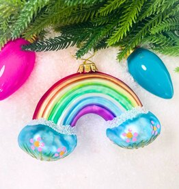 Cody Foster Glitter Pride Rainbow Ornament