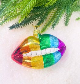 Cody Foster Rainbow Lips Ornament