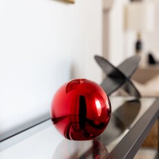 Everlasting Candle Co. Neva Vase, Red Metallic
