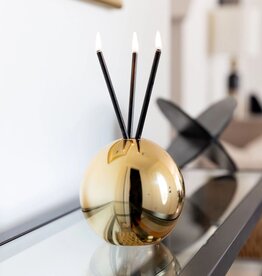 Everlasting Candle Co. Neva Vase, Gold Metallic