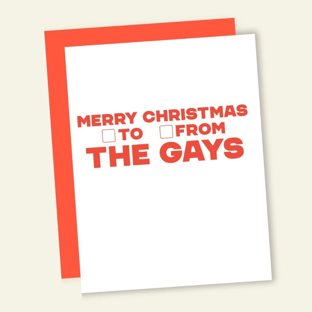 That's So Andrew To/From The Gays Holiday Card