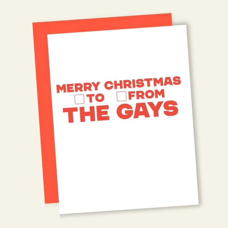 That's So Andrew To/From The Gays Holiday Card