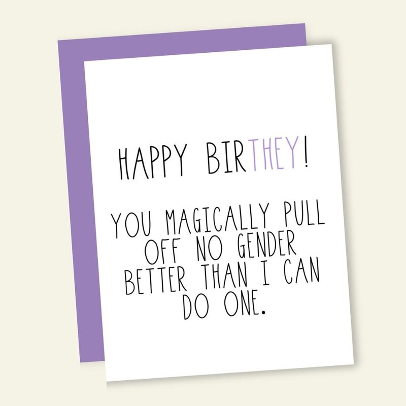 That's So Andrew Happy Birthey Non Binary Birthday Card