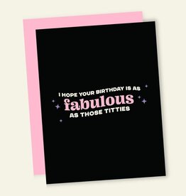 That's So Andrew Fabulous Titties Birthday Card