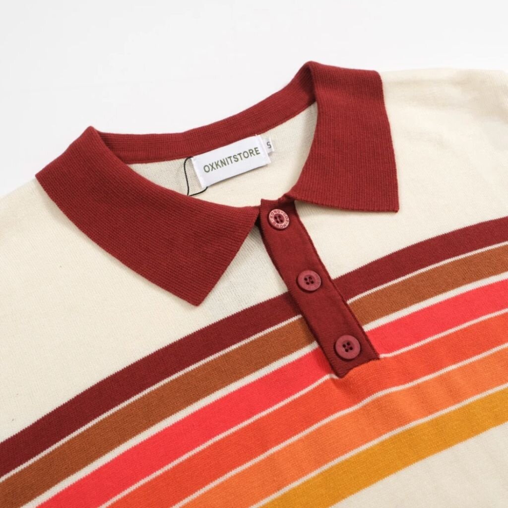 Apricot Knit Polo Shirt - Peepa's Apricot Knit Polo Shirt - Peepa's