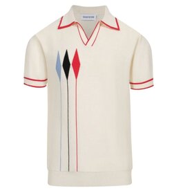 OxKnit SP25 3 Diamonds Knit Polo