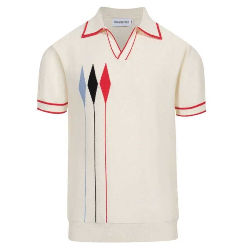 OxKnit 3 Diamonds Knit Polo