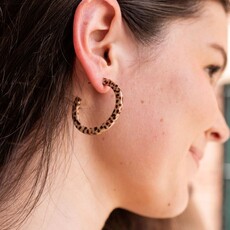 Spiffy & Splendid Camy Hoops Brown Dot
