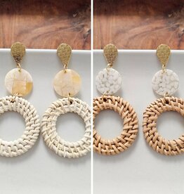 Spiffy & Splendid Lana Rattan Earrings