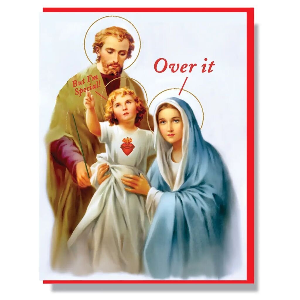 Smitten Kitten Over It Holiday Card