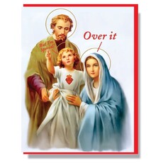 Smitten Kitten Over It Holiday Card